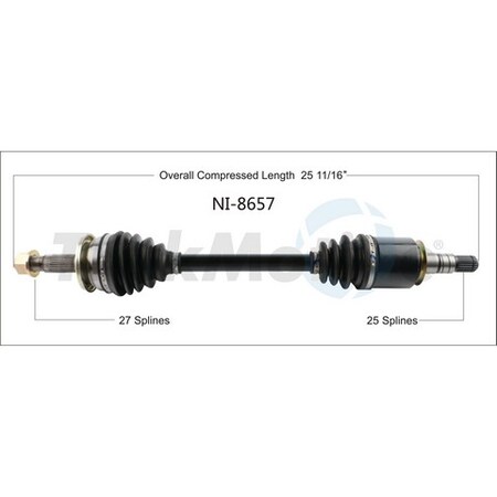 Surtrack Axle Cv Axle Shaft, Ni-8657 NI-8657